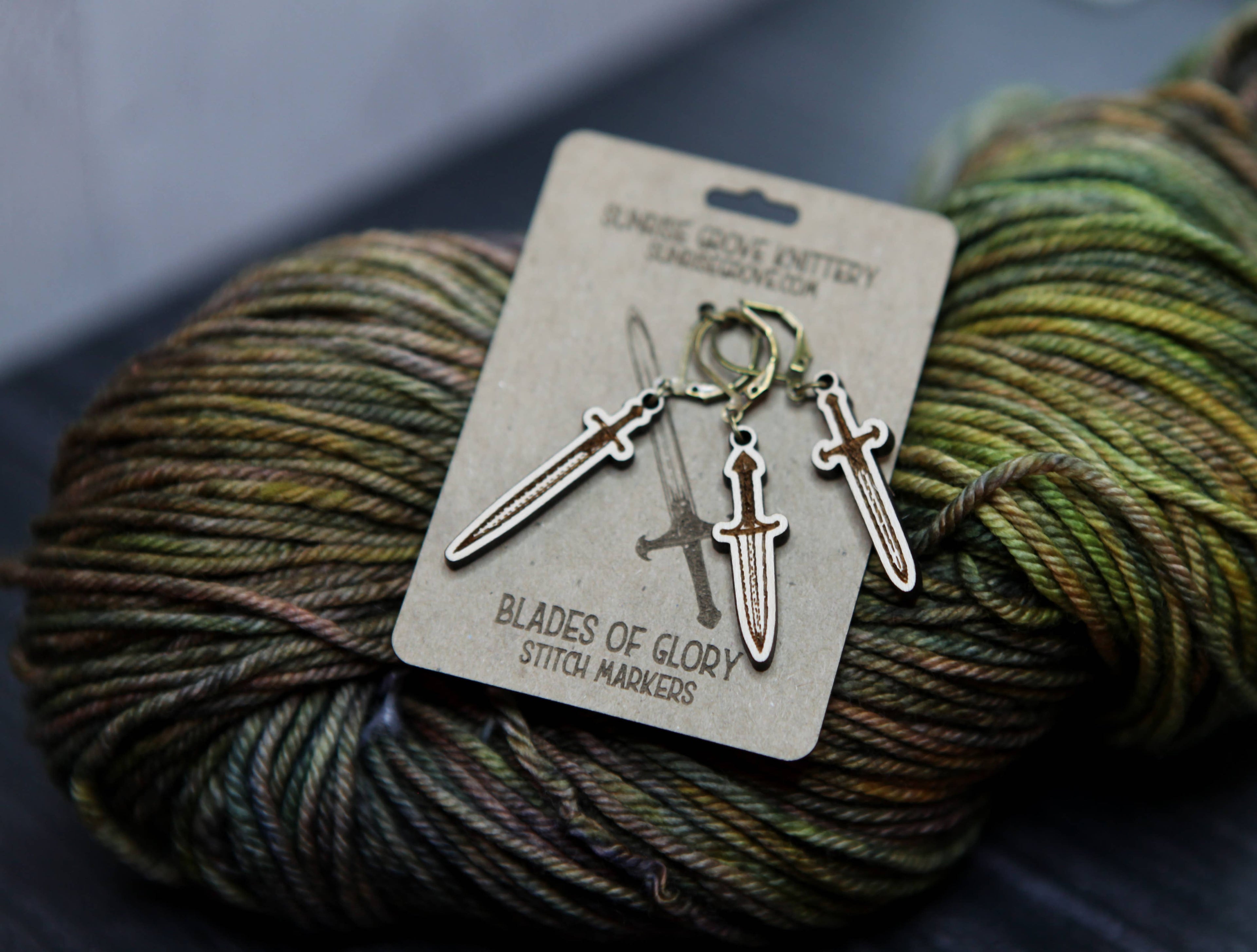 Medieval Swords Knitting Progress Keepers Set of 3