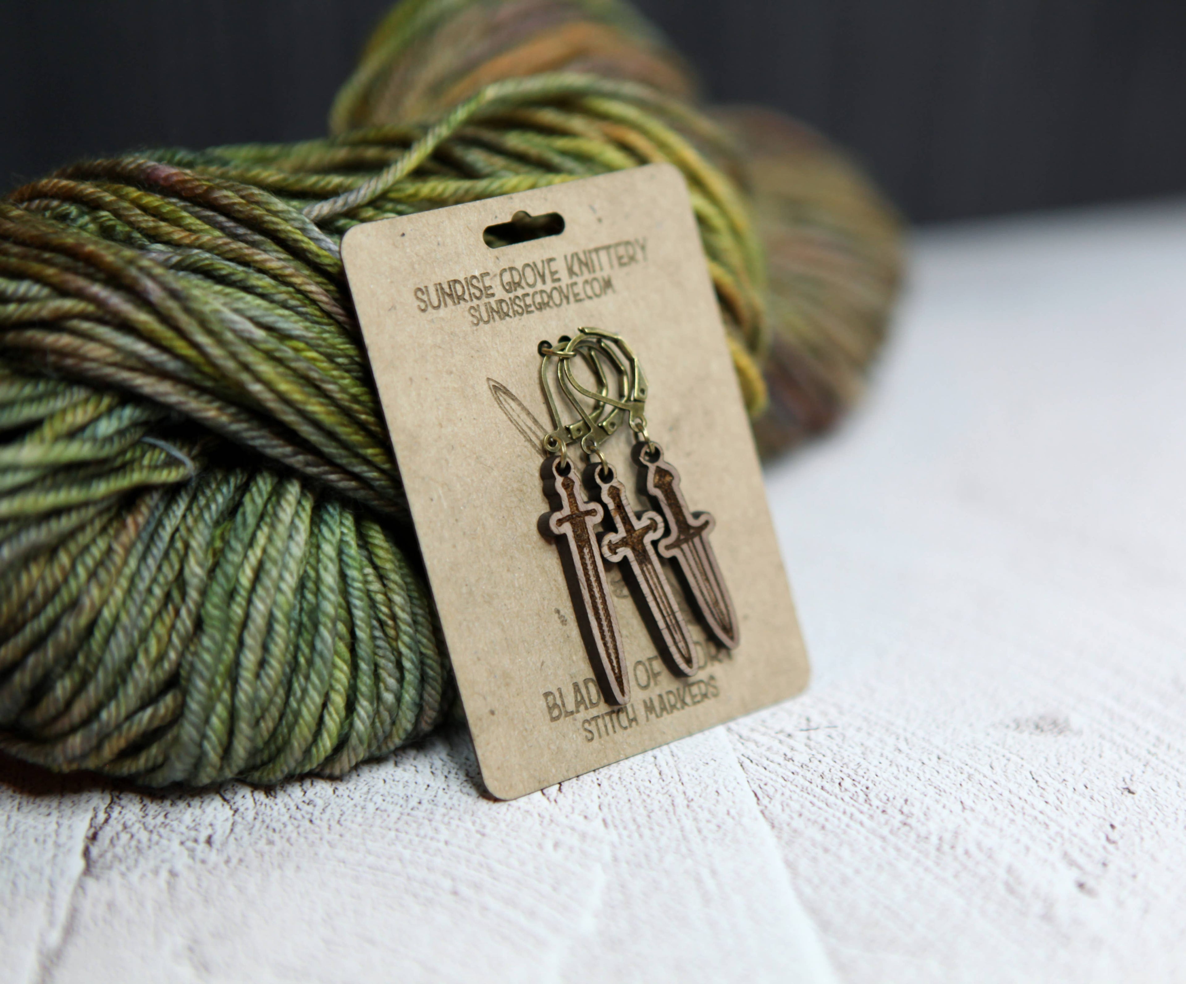 Medieval Swords Knitting Progress Keepers Set of 3