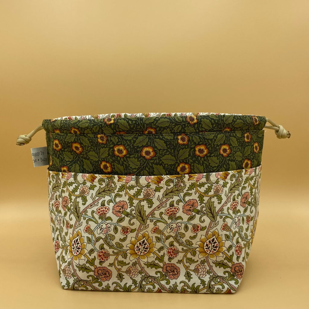 Limited Edition William Morris Print Drawstring Project Bag - Mini