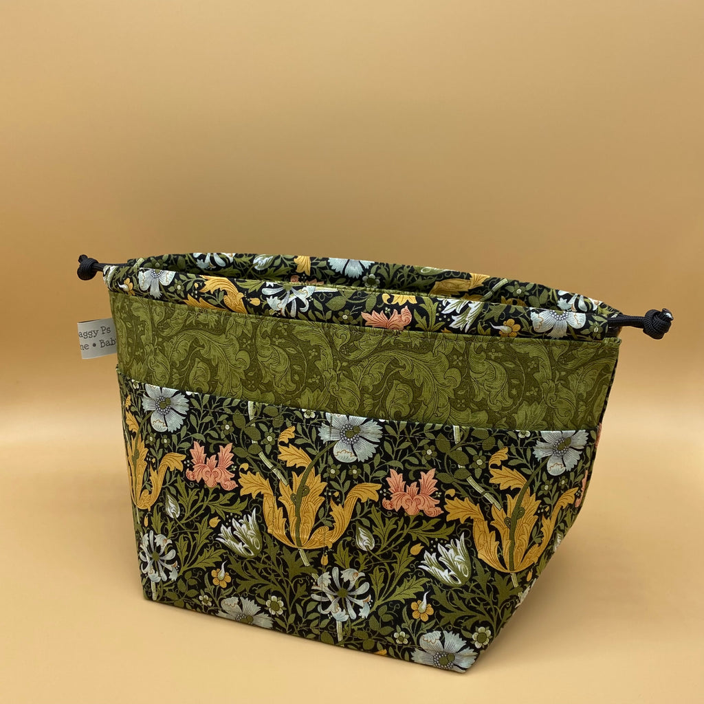 Limited Edition William Morris Print Drawstring Project Bag - Mini