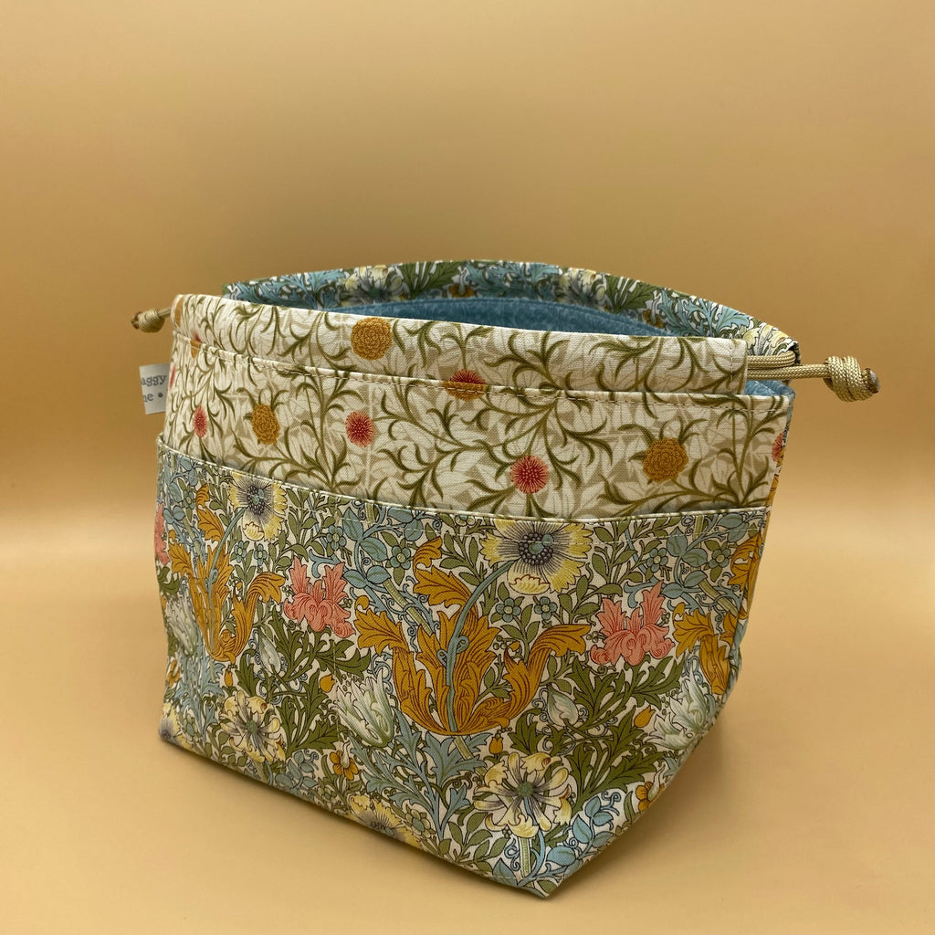 Limited Edition William Morris Print Drawstring Project Bag - Mini