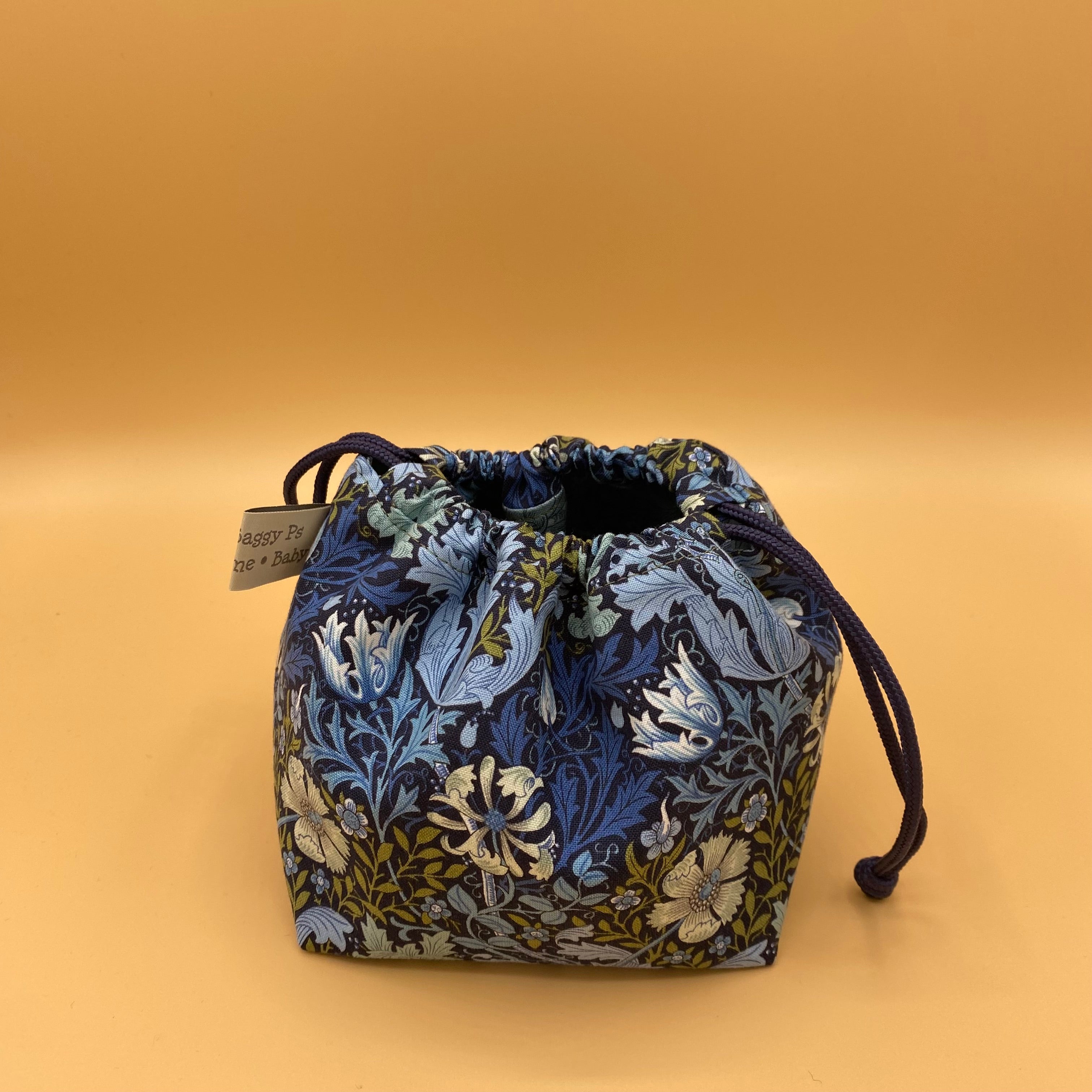 Limited Edition William Morris Print Drawstring Project Bag - Micro