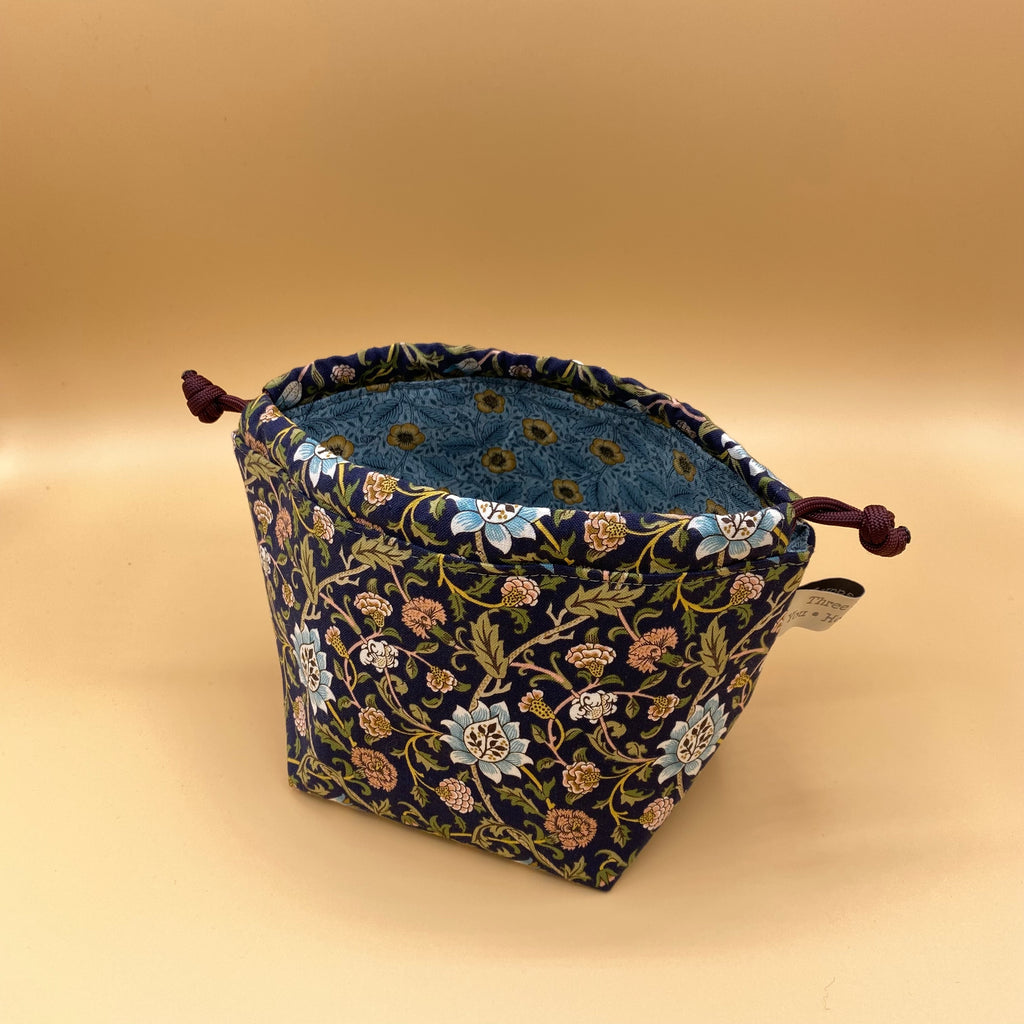 Limited Edition William Morris Print Drawstring Project Bag - Micro