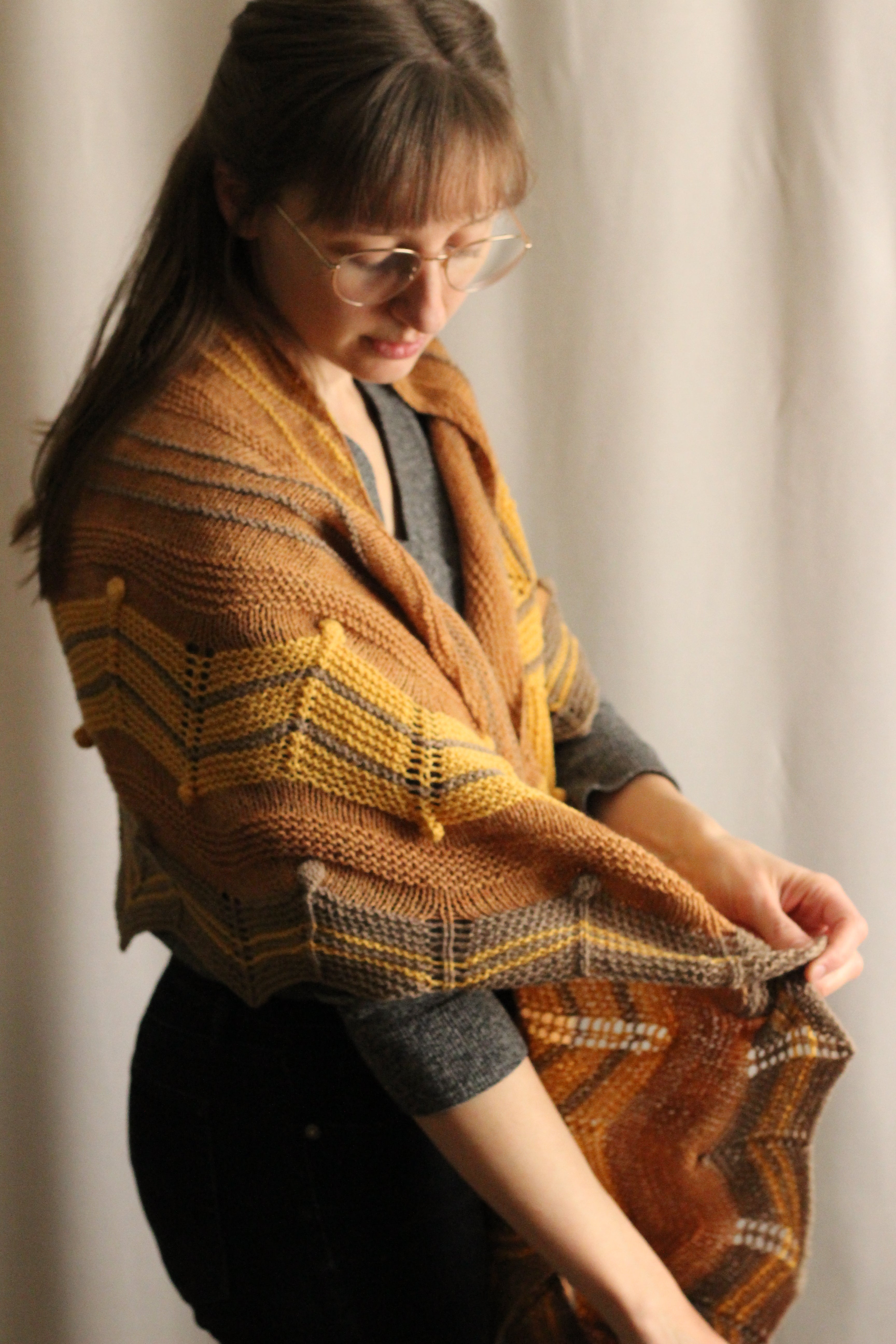 Rosie Cotton Shawl Knitting Pattern