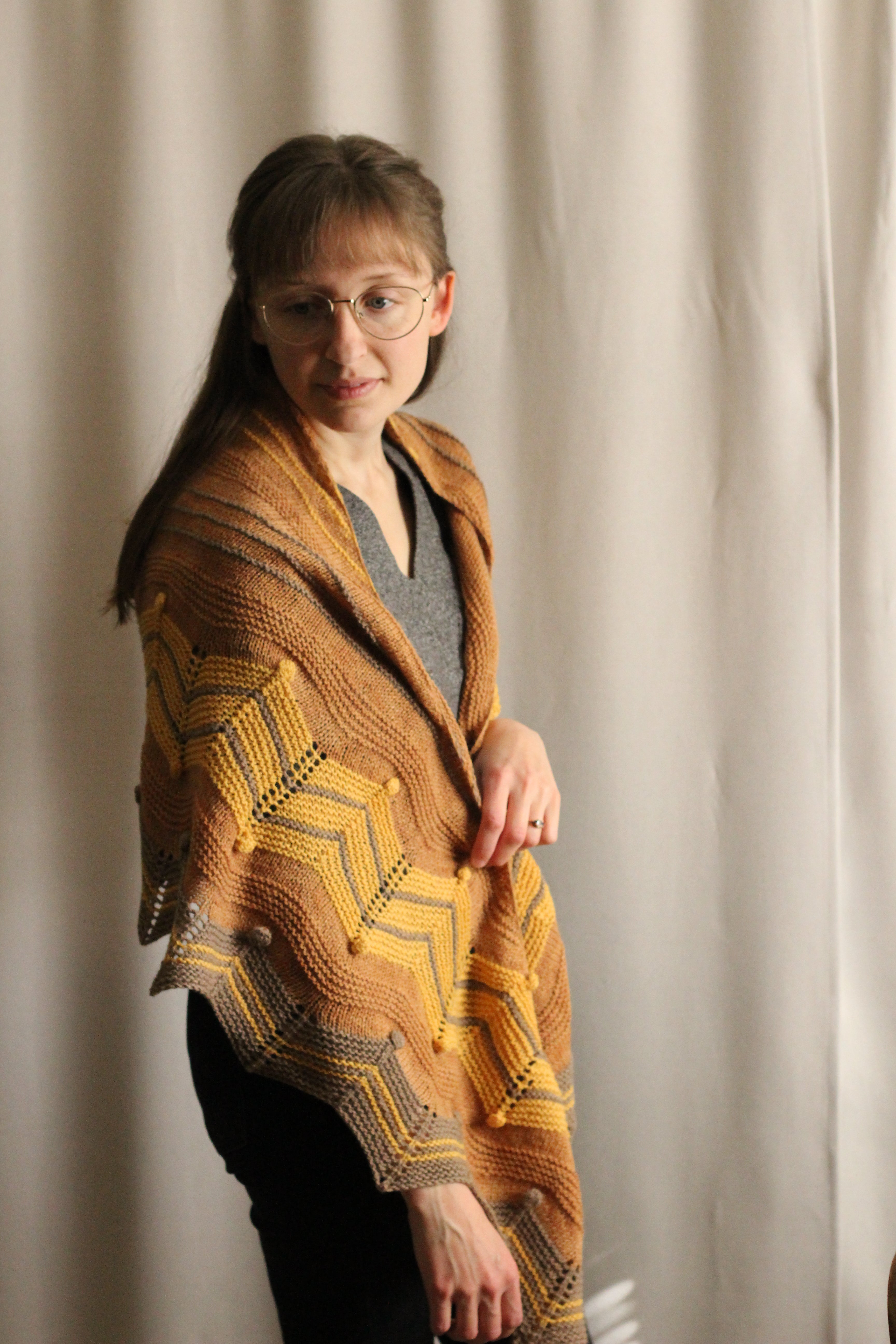 Rosie Cotton Shawl Knitting Pattern