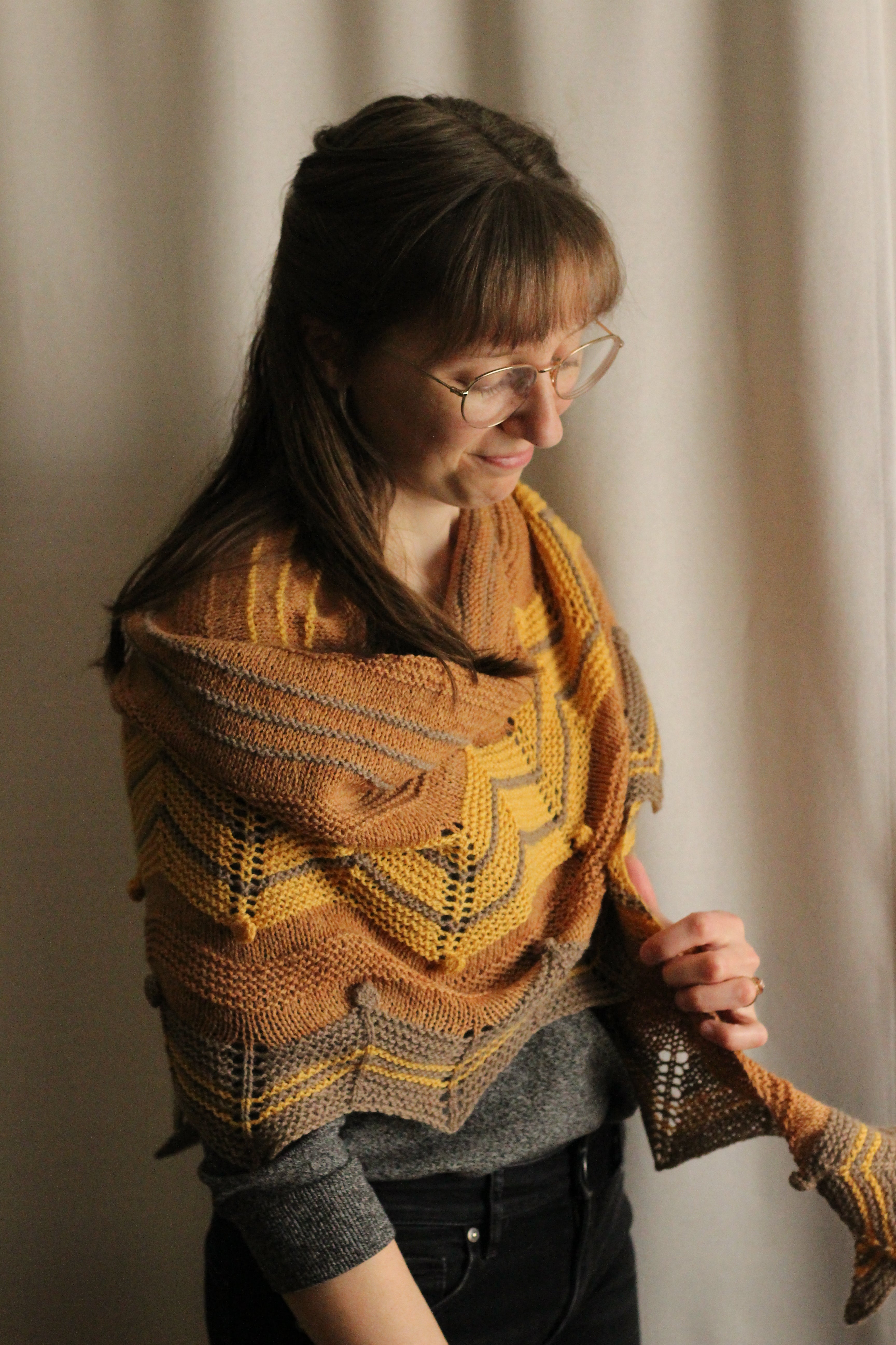 Rosie Cotton Shawl Knitting Pattern