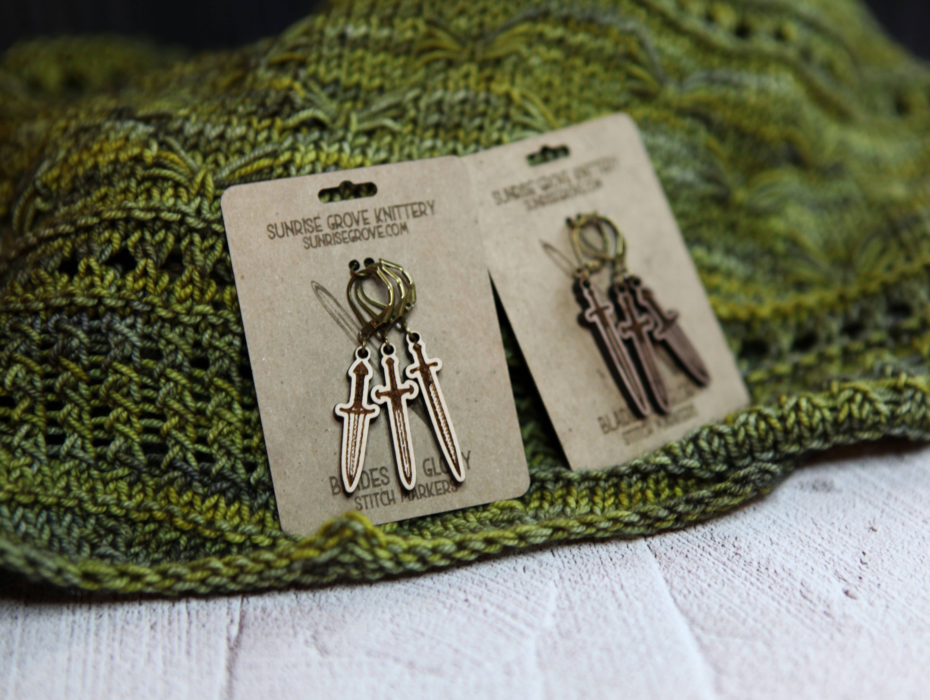 Medieval Swords Knitting Progress Keepers Set of 3